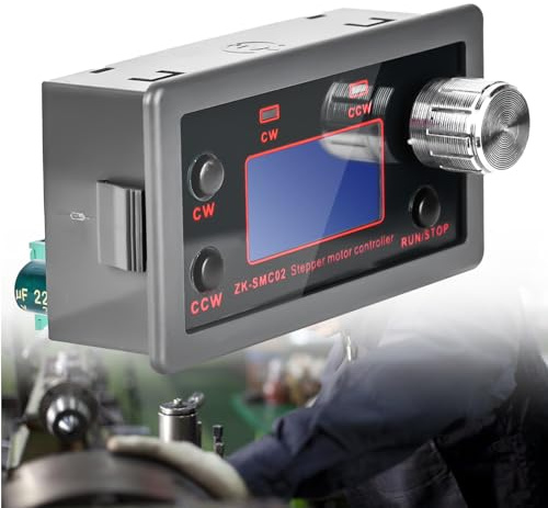Nizirioo Schrittmotor Treiber: Vorwärts/Rückwärts-Treibersteuerung, Pulsgeschwindigkeits-Winkel-Steuermodul für NEMA 17 23 Motor, Schrittmotorsteuerung Integrierte Platine Einstellbare mit HD Display