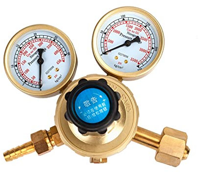 OBC-207 Stickstoffmanometer-Druckminderventil Langlebiger Stickstoffregler mit Anti-Fall-Stickstoff Energiesparender Druckminderer Breites Anwendungsspektrum