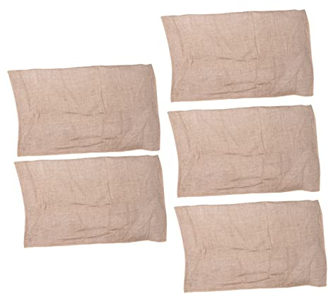 Zerodeko Confezione Da 5 Sacchetti Riutilizzabili in Rete Per La Conservazione Di Verdure in Iuta Intrecciata Traspiranti E Anti-luce Per Frutta E Verdura Da Cucina