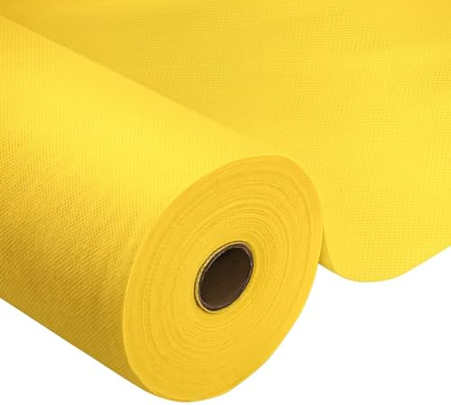 HiBeauty PRO Tischdeckenrolle Einweg, Gelb, 1x25m, Tischdecke