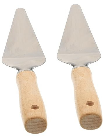 MAGICLULU 2piezas Pala para Pizza y Pasteles Accesorio para Hornear Mango De Madera Fácil De Usar Unidades