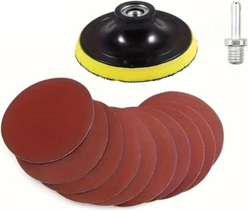 Angle grinder grinding sheet, 12pcs 100MM 4 Electric Grinding Patch Board, Sandpaper, Self-Adhesive Board, Angle Grinder Grinding Disc, Electric Drill Grinding