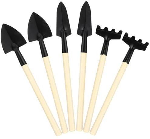 Abaodam 4 Ensembles Ensemble D'outils De Jardin Taille Plant des Outils De Jardin Mini Outils De Plantation à Main Petites Pelles pour Le Jardinage Mini-Pelle Bêche Outils Succulents Métal