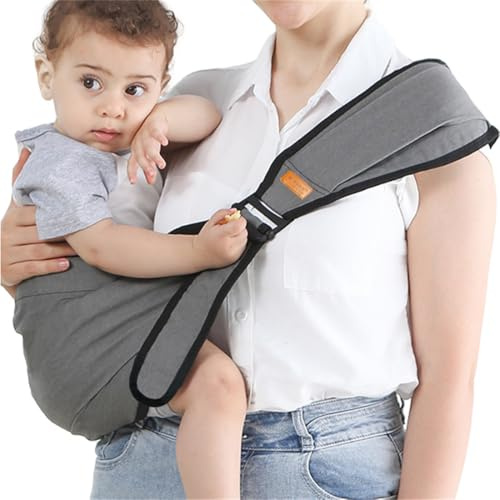 Ergonomische All-in-One Kindertrage – Rücken- & Schulterentlastung, schnelles An-/Ablegen, kompakt & verstellbar – Ideal für Eltern und Babys (3kg–30kg) im Alltag, beim Einkaufen & auf Reisen