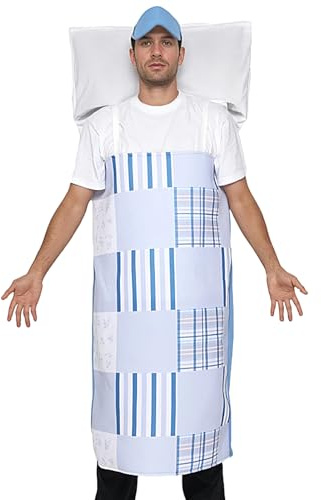 Funny Costume - Sleeping Bed Pillow Outfit for Pranks | Soft Plush with Wearable Costume, Comfortable and Lightweight, Stage Shows Party Cosplay for Event Gatherings Home Entertainment