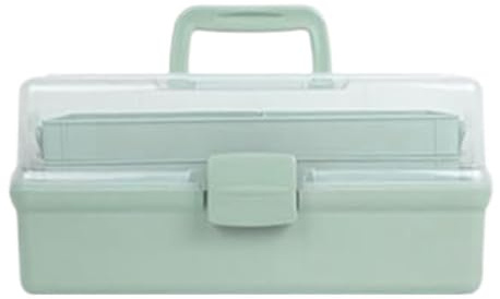 Pysselbox Organizer, förvaring 3-Lagers Tacklebox med avdelare och