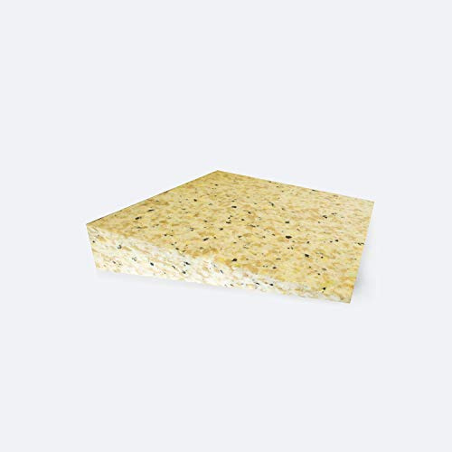 AFH Webshop Eckiges Sitzkeilkissen | ohne Stoffbezug | Maße: 38 x 38 cm | Höhe: ca. 1 bis 8 cm