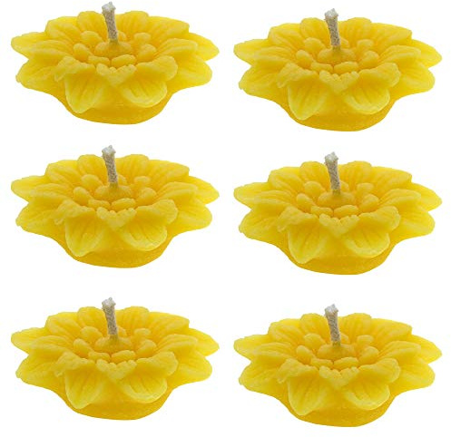 Toms Bienen 6 Schwimmkerzen Blume aus 100% reinem Bienenwachs
