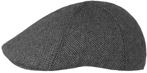 Lipodo Herringbone Flatcap Schirmmütze Fischgrat Mehrfarbig Herren Herbst Winter