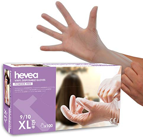 by Amazon - Disposable Vinyl Gloves, Size XL, Pack of 100