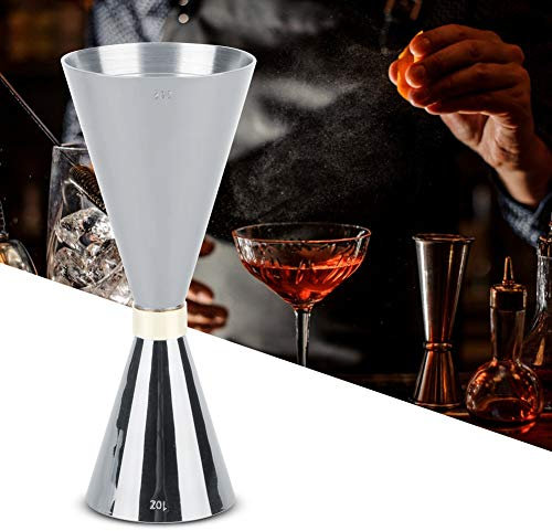 Jigger Bar - 30ml 60ml Taza de medición Jigger Jigger de acero inoxidable Forma de cono Beber Copa de medición de vino Accesorios de barra Herramienta Taza de medición perfecta para el kit de barra pa
