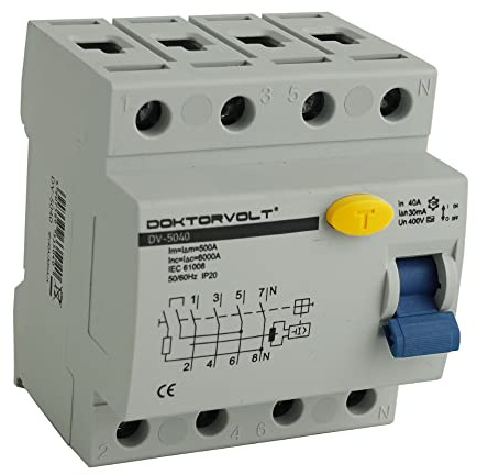 Preis-Zone Fehlerstromschutzschalter 4P 40A 30mA Typ A FI-Schalter RCCB RCD Schalter Doktorvolt 5040