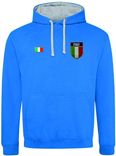 Six Nations Felpa con cappuccio internazionale Rugby Union League Coppa del Mondo Italia Sostenitori Regalo di compleanno Non Ufficiale bianco XXL