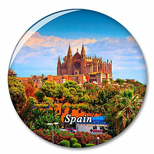 España Catedral de Palma de Mallorca Imán de Nevera, imánes Decorativo, abridor de Botellas, Ciudad turística, Viaje, colección de Recuerdos, Regalo, Pegatina Fuerte para Nevera