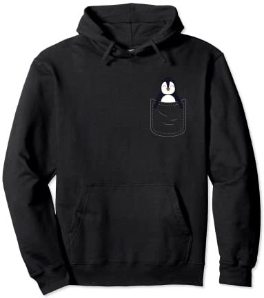 Pinguin Baby Brusttasche Pullover Hoodie