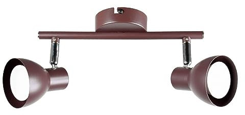 Regleta de 2 focos modelo LINUS con acabado marron INTERLUSA