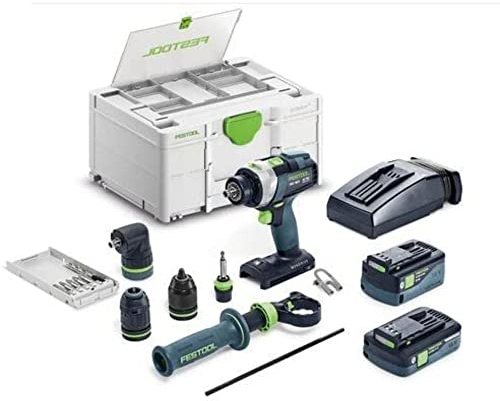 Festool Cordless Percussion Drill TPC 18/4 5,0/4,0 I-Set/XL QUADRIVE