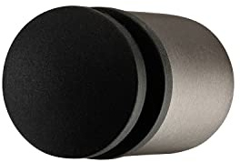 blomus Wandtürstopper -ENTRA- | Türstopper Wand Burned Metal | Türpuffer Wandmontage dunkel | Ø 2,5 cm, Länge 4 cm
