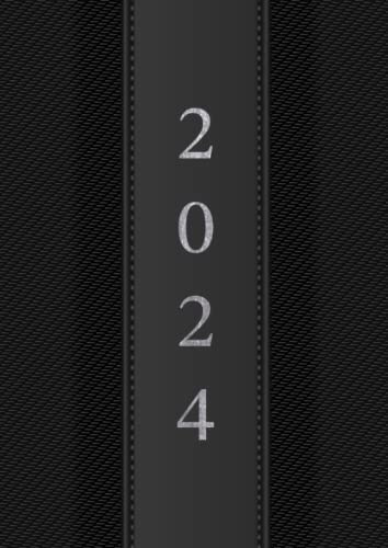 2024: Kalender 2024 buchkalender 1 tag 1 seite groß Tag mit Zeiteinteilung|12 monate von Januar bis Dezember (A4)
