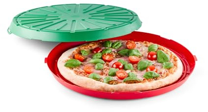 DIE BOX FABRIK Pizzabox Avanti - Mehrwegverpackung/Transportbox für Pizza und andere Lebensmittel | Mehrwegpizzabox to Go | Nachhaltiger Pizzakarton oder Essenstransportbehälter/- Aufbewahrungsbox