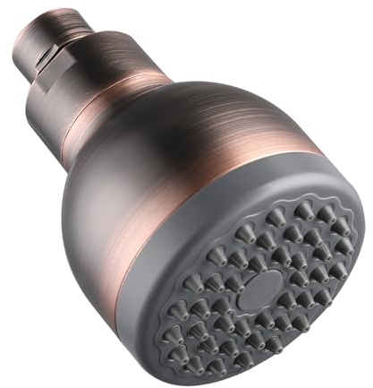 Cabeza de Ducha de Alta Presión katezon, Potente Cabeza de Ducha de Baño de Lujo, Universal, Adecuada Para Duchas de Agua Alta y Baja (Bronce)