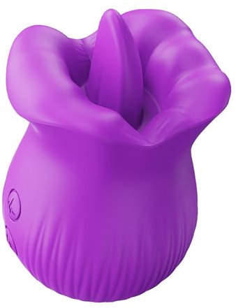 LYAMais Vibration für Frauen Zunge Lecken Oralsex Spielzeug für Frauen mit 10 Leckenmodi Vibrator Klitoris Stimulator Klitoris Brust Stimulator Erotik Analvibrator Sex Spielzeug für Paare Sex（Lila）
