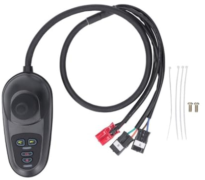 Fenteer Controlador de joystick para sillas de ruedas eléctricas, control remoto, función de estacionamiento, motor cepillado de 45 a de 24 V para scooters