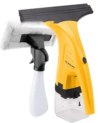 FfiMe Aspirateur de fenêtre sans Fil, aspirateur à Condensation pour Douche, Rechargeable, tête de raclette, Nettoyage sans Traces, léger, 30 Minutes d'utilisation sur Une Seule Charge