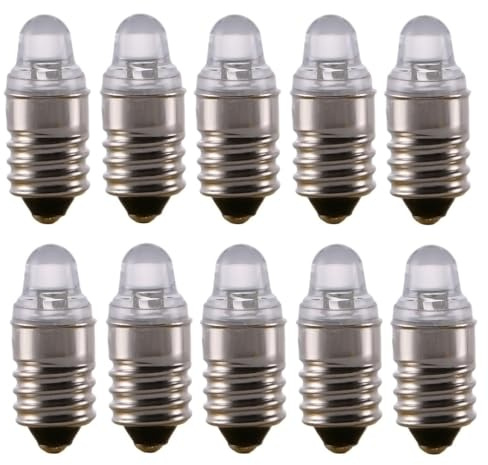 ShuoHui E10 3V 6000K Kalt weiße LED-Glühbirne Taschenlampe Scheinwerfer Arbeitsscheinwerfer Taschenlampe Arbeitswerkzeuge for Torch Headlight (4)