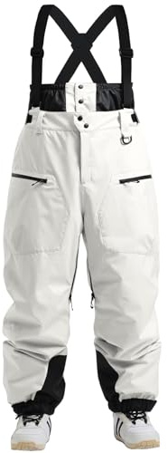 IMPHUT Snow Pants Ski Pants Men Baggy Snowboard Pants Snow Bibs Women Insulated Waterproof Windproof Snowboard Bibs Overall