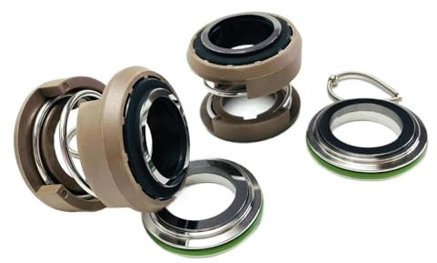 CAYUND FS-IU-28 FS-IL-28 Wasserpumpen-Ersatzteile, 28 mm mechanische Dichtungen for Pumpendichtungen 2082/2090/2125/2140, 1 Stück obere + 1 Stück untere Dichtung