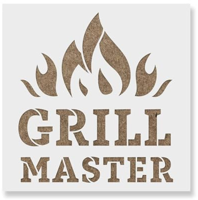 Grill Master Pochoir d'été pour barbecue 20,3 x 20,3 cm