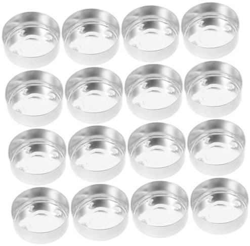 POPETPOP 150stücke Runde Kerzendose Aus Aluminium Leere Kerzendosen Für Kerzenherstellung Kerzenbecher Leer Metallkerzenbecher DIY Kerzenbehälter Dekorative Gläser Leer