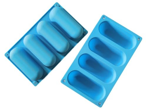 BEBEMOKO 2 Piezas Molde Para Pan De Hot Dog De Silicona Moldes De Cocina Para Hot Dogs Caseros Silicona Para Salchichas Asadas