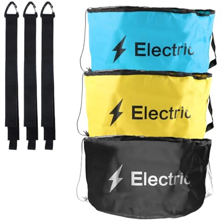 Lot de 3 sacs de rangement étanches pour tuyaux d'égout, tuyaux d'égout, tuyaux frais/noirs, tuyaux électriques, tuyaux d'arrosage