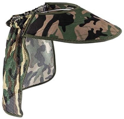 Visière Anti-Soleil pour Casque de Sécurité,Protège-Nuque Ajustable | Anti-UV Respirant Réglable pour Visage Tête Jardinage Pêche Activités Extérieures