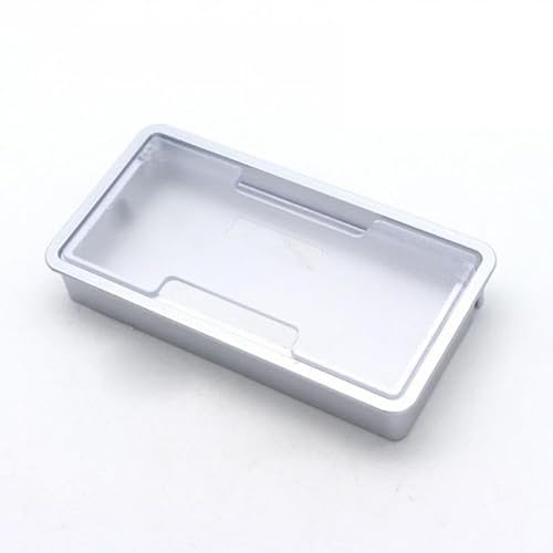 Kabelgenomföring, 1 styck 6,3 tums plastskydd for kabelhål for kontor, mötesrum, datorbord, kabelhållare, skrivbord(Silver)