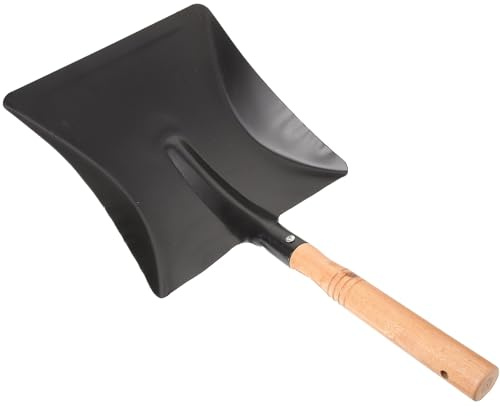 Parliky Pala Pequeña de Hierro con Mango de Madera Ergonómico Herramienta Portátil para Jardín y Huerto para Plantar y Trasplantar Flores y Verduras