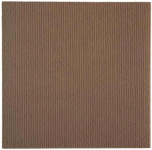 GPDNBIEU, Losetas de Alfombra 12x12 Pulgadas, losetas Resistentes, baldosas Suelo cuadradas Lavables DIY, for el hogar, Oficina y Comercial(Brown,8pcs)