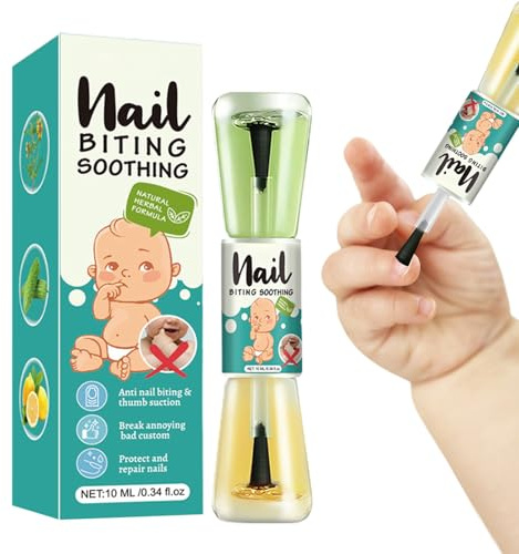 Qfdiwr Nagelkauverhinderung Für Kinder - 10ml Bitterer Nagellack - Natürlicher Nagelpflege Schutz Bitterflüssigkeit Für Finger Gesundheit Gewohnheit Baby Hände