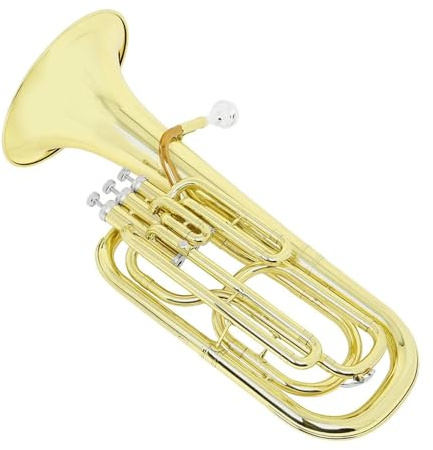 Bb Euphonium B Euphonium 3 Tasten Vertikales Tenorhorn Goldlack Bariton Messinginstrumentenset Mit Kofferhandschuhen