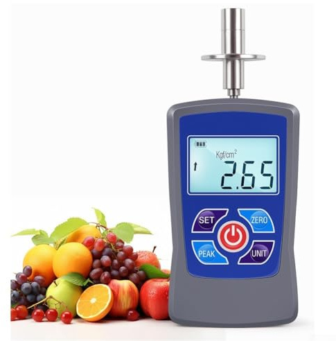 Shophubio Digitales Obsthärte-Messgerät für Fruchtfestigkeitsmessung mit M30-kompatibler Sonde, tragbare Qualität, kg/cm²-Messgerät, verstellbar (M30)