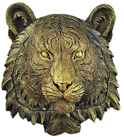 rockible Escultura de Busto Colgante de Pared, para, Decoraciones de Pared de Animales para, Tigre, Individual