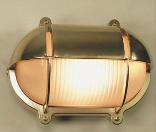 Elegante LED Wandlampe GIGI Messing Maritim IP54 Außenleuchte Antik Haus Haustür Terrasse
