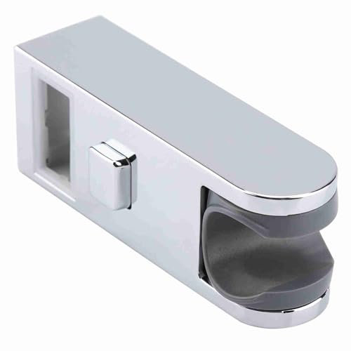 Supporto per soffione doccia in ABS cromato con altezza regolabile, asta scorrevole, supporto per asta, supporto da bagno