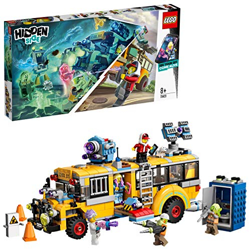 LEGO Hidden Side 70423 Paranormal Intercept Bus 3000 Construction Set, AR Games app, Toys for 8 Years Old Boys and Girls, Interactive Augmented Reality Ghost Playset with 5 minifigures