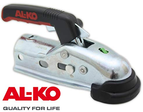 Alko AK 161 Enganche de bola para remolques hasta 1.600 kg con Soft Dock Conexión de tubo de 50 mm de tubo redondo AK160 B 1730219