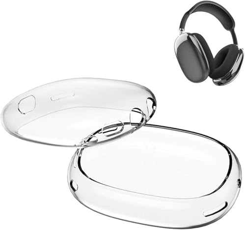 NotoCity Hülle Kompatibel mit Apple Max Headset Kopfhörer TPU Schutzhülle Klar Stoßfest Staubdicht Case