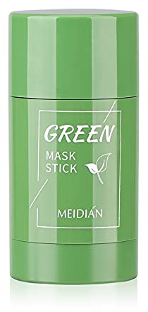 Green Mask Stick, Poreless Deep Cleanse Mask Stick, Face Moisturizer Oil Control, Blackhead Remover Acne Deep Cleansing,for All Skin Types Women and Men