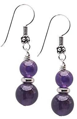 Orecchini da donna fatti a Mano con Doppia ietra preziosa e orecchini pendenti in argento sterling - Idee regalo per le donne